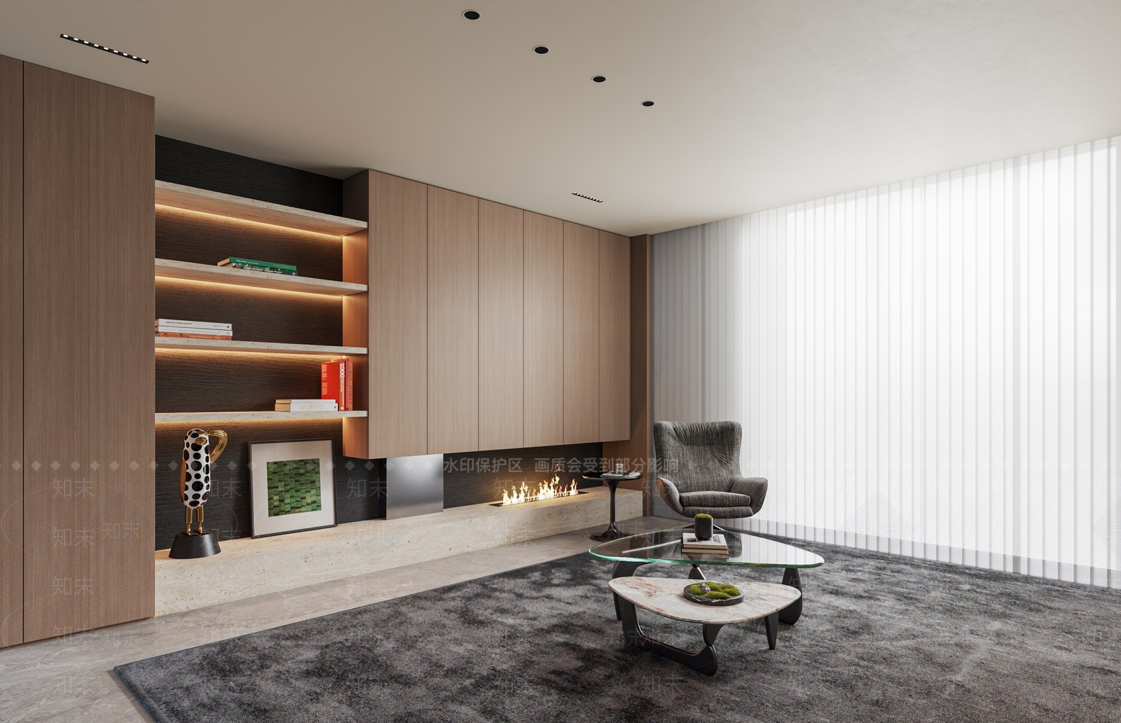 意式极简家居客厅3D模型下载【ID:1231990979】
