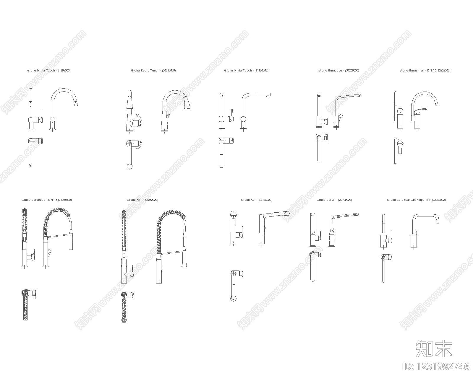家具图库cad施工图下载【ID:1231992746】