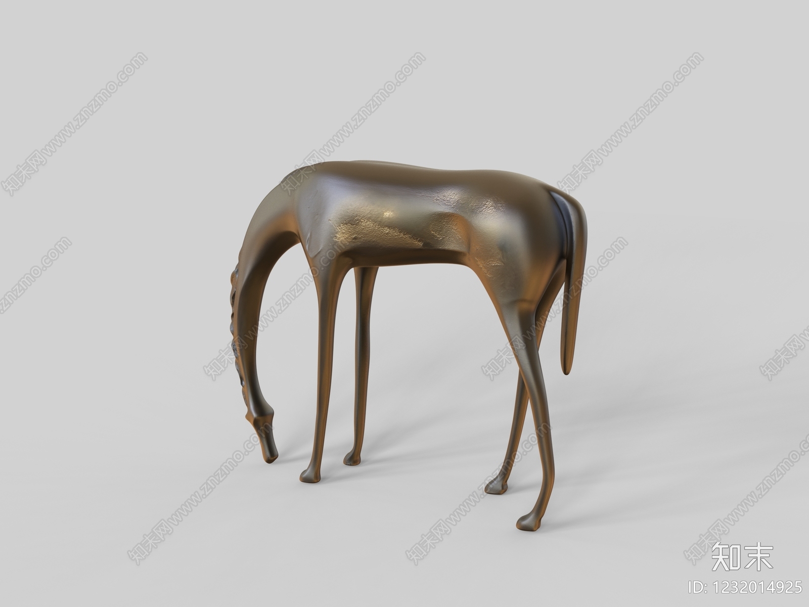 极简雕塑摆件3D模型下载【ID:1232014925】