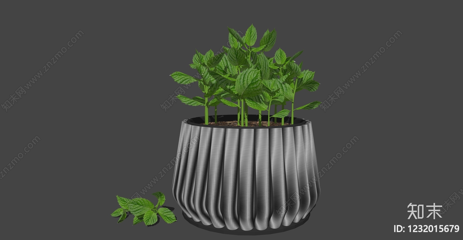 现代盆栽SU模型下载【ID:1232015679】