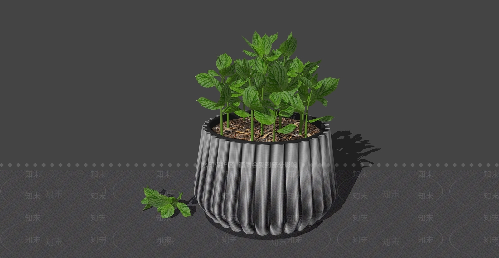 现代盆栽SU模型下载【ID:1232015679】