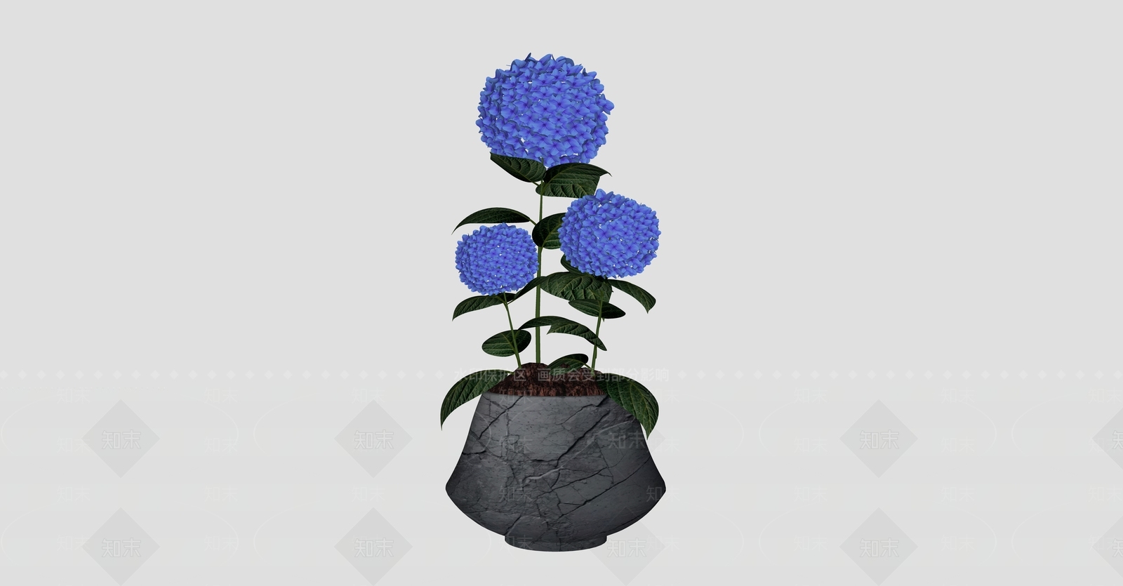 侘寂盆栽SU模型下载【ID:1232017090】
