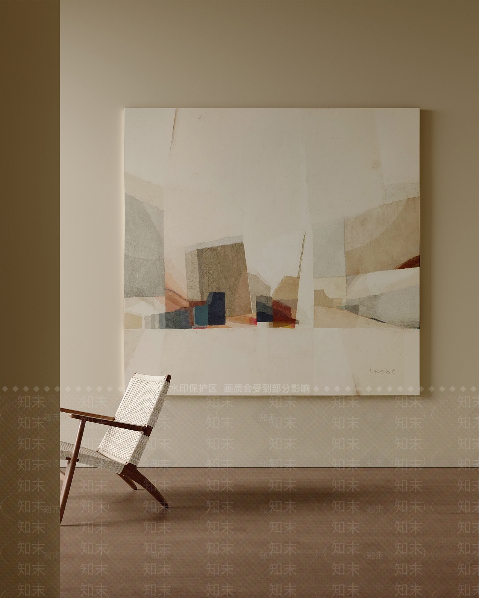 中古风挂画SU模型下载【ID:1232021203】