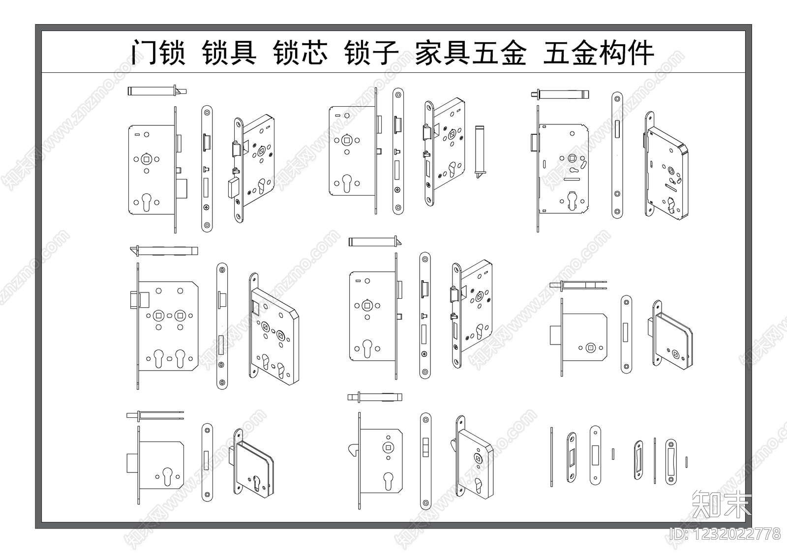 五金管件cad施工图下载【ID:1232022778】