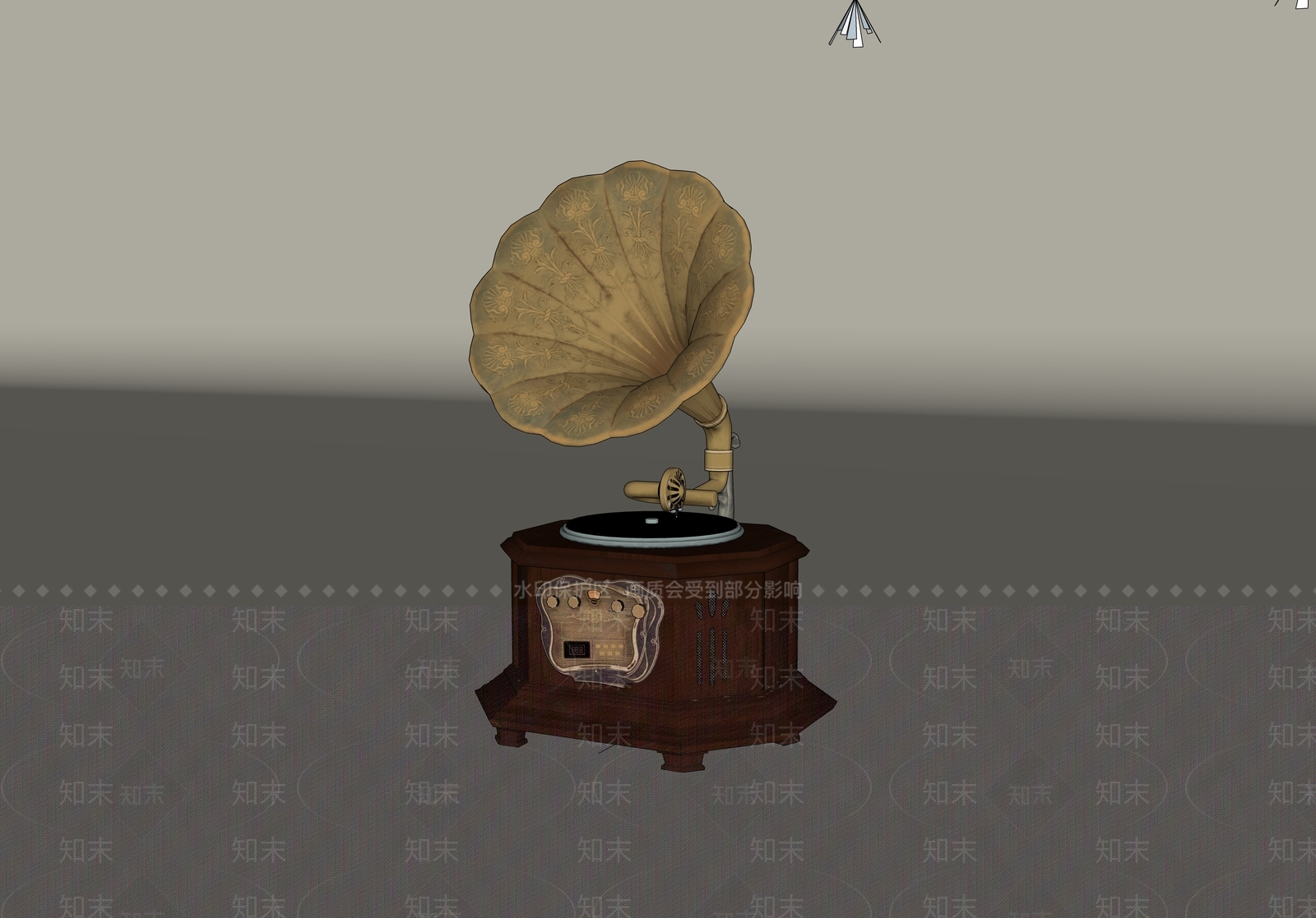 复古舞台音响SU模型下载【ID:1232024343】