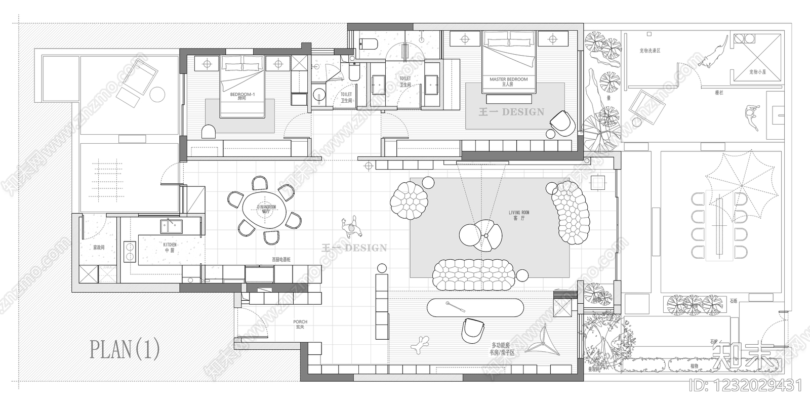 大平层cad施工图下载【ID:1232029431】