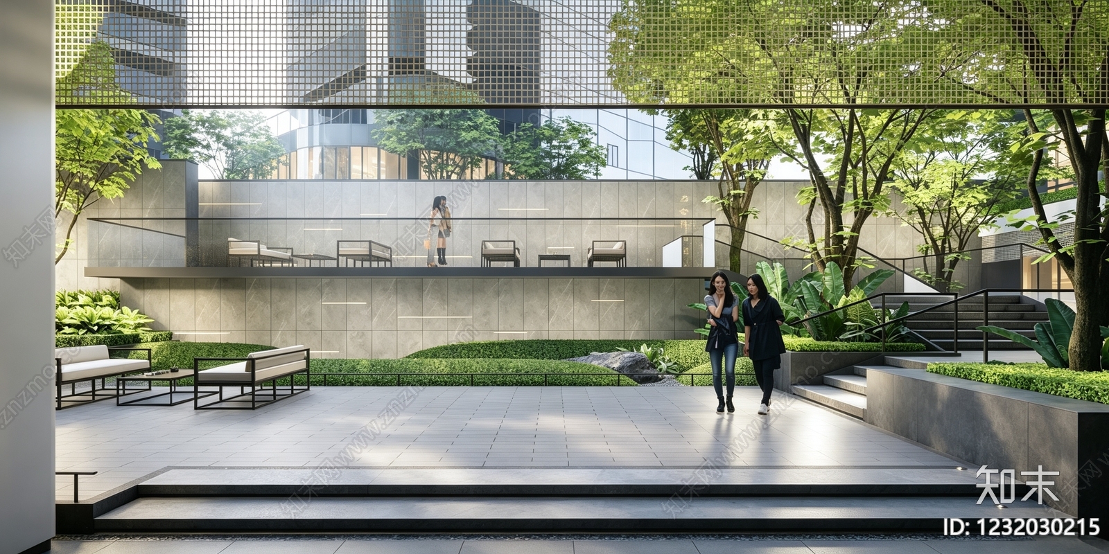 庭院cad施工图下载【ID:1232030215】