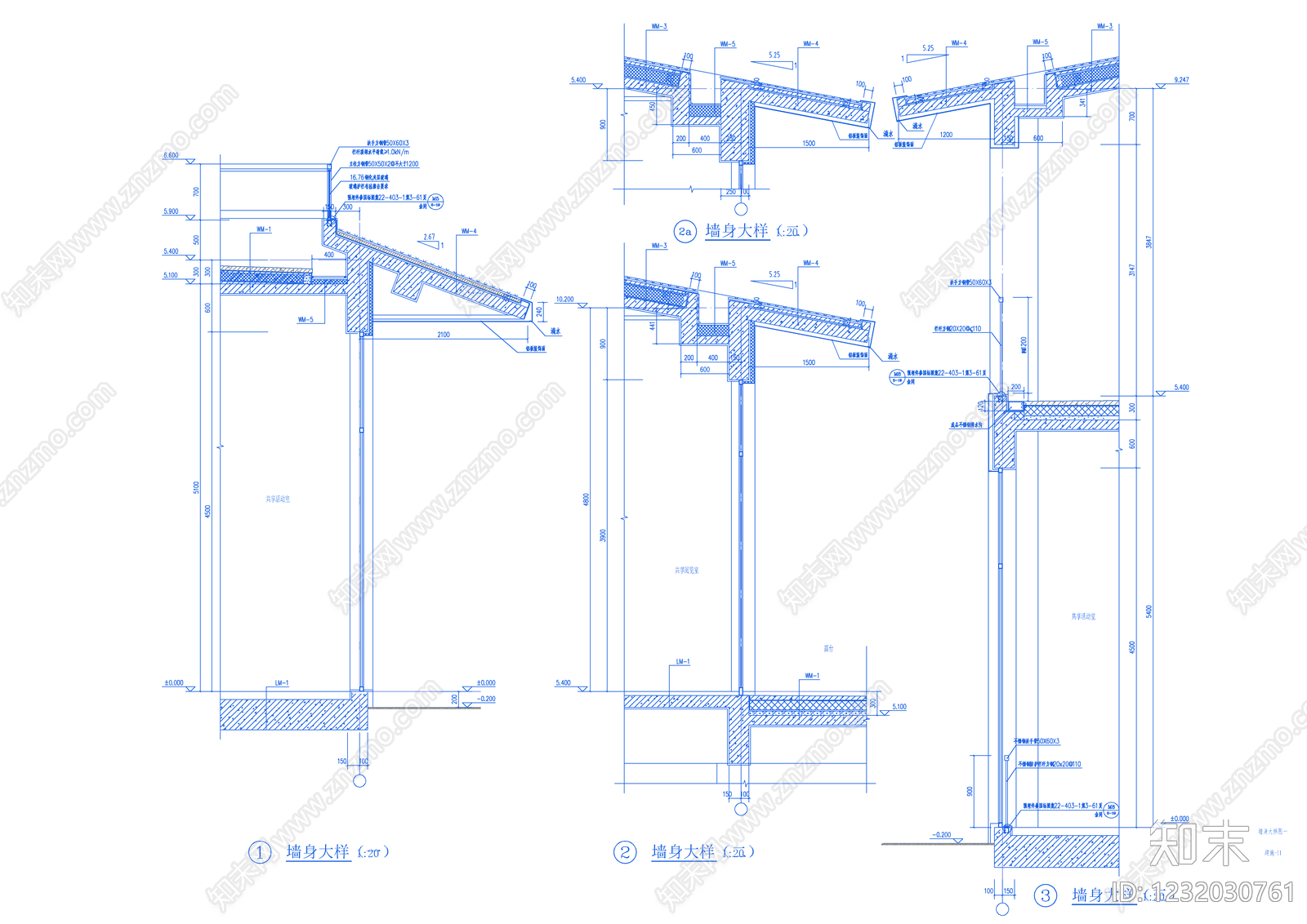 办公楼建筑cad施工图下载【ID:1232030761】