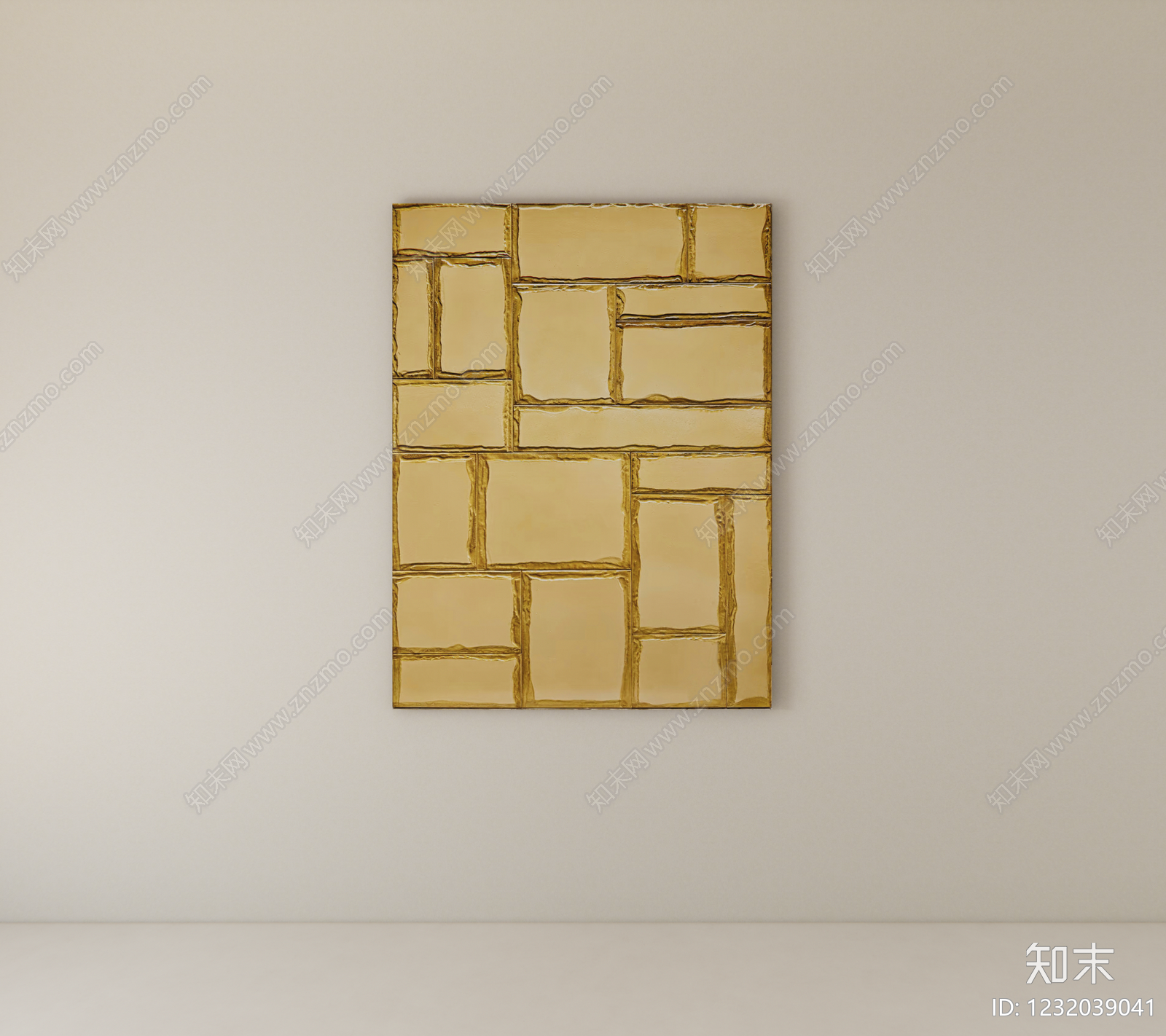 轻奢抽象画SU模型下载【ID:1232039041】