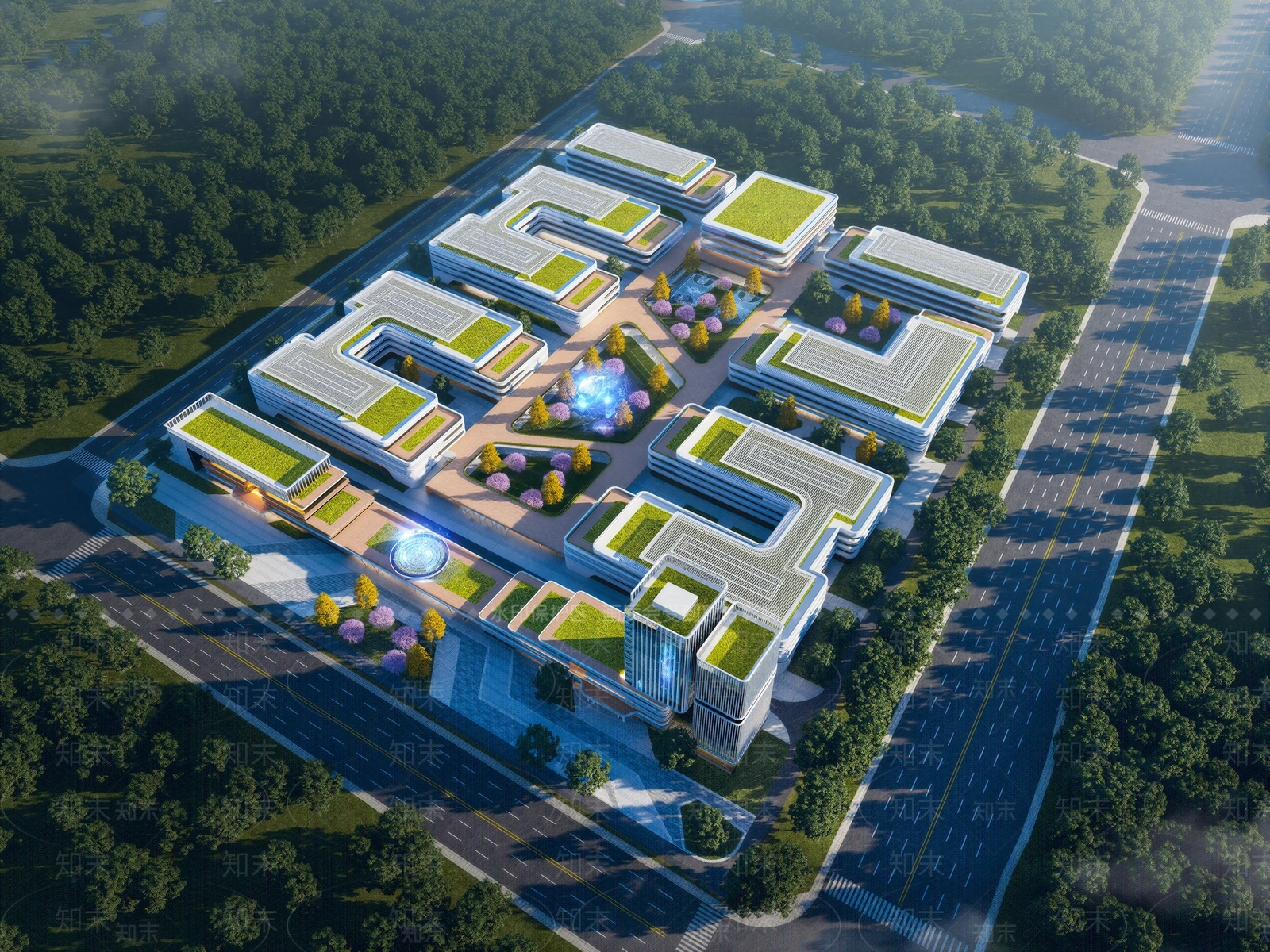 现代主义厂房SU模型下载【ID:1232041136】