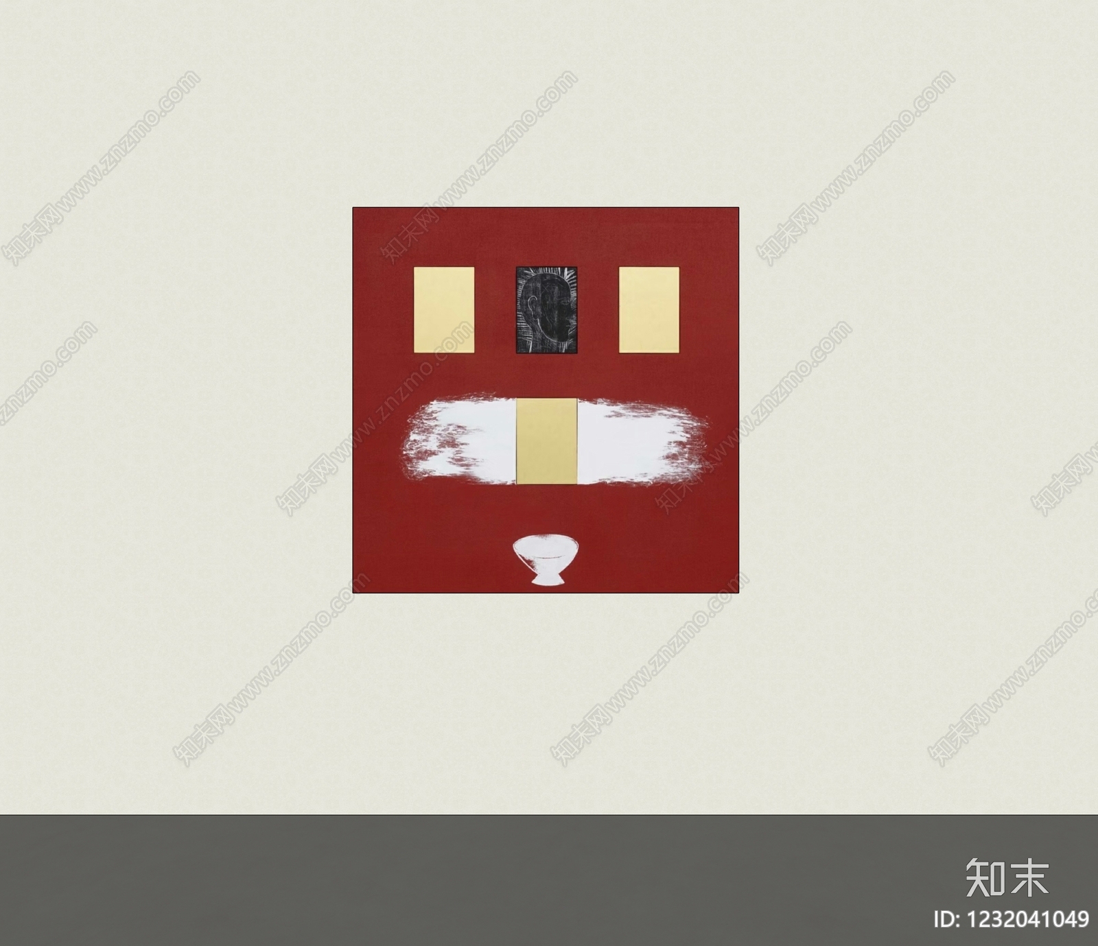 极简抽象画SU模型下载【ID:1232041049】