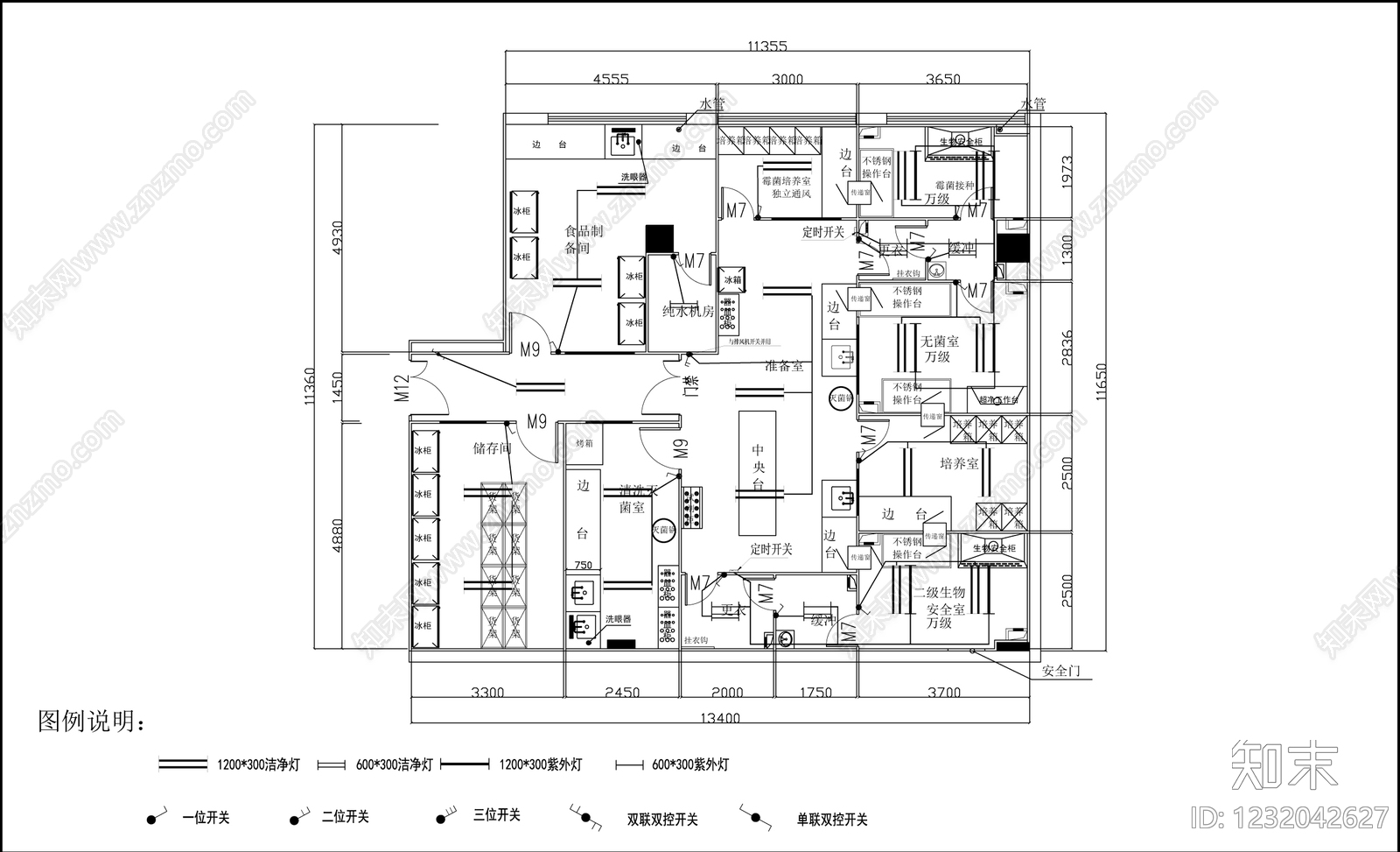 实验室cad施工图下载【ID:1232042627】