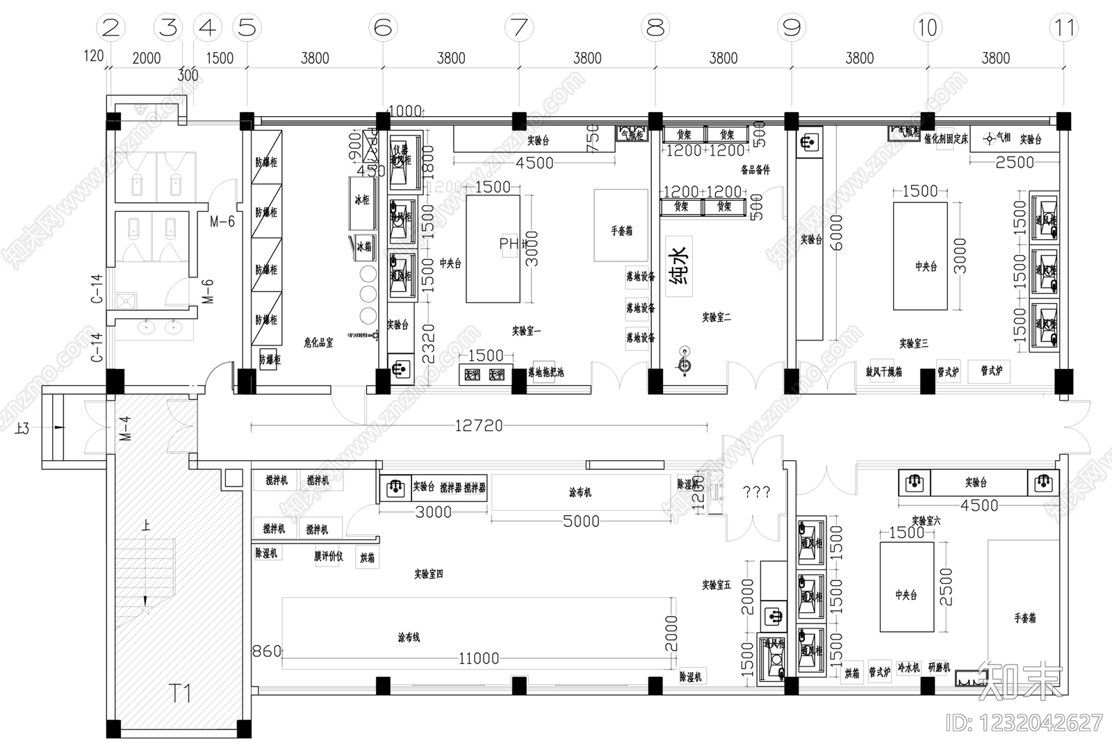 实验室cad施工图下载【ID:1232042627】