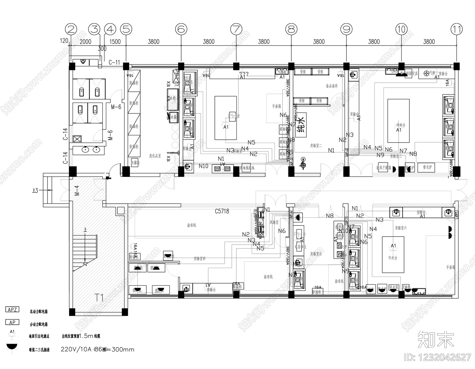 实验室cad施工图下载【ID:1232042627】