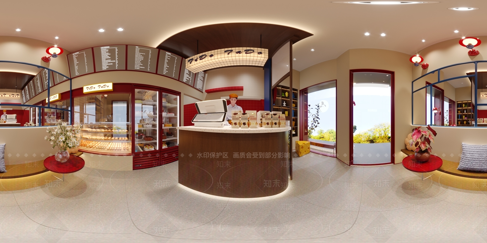 甜品面包店3D模型下载【ID:1232044477】