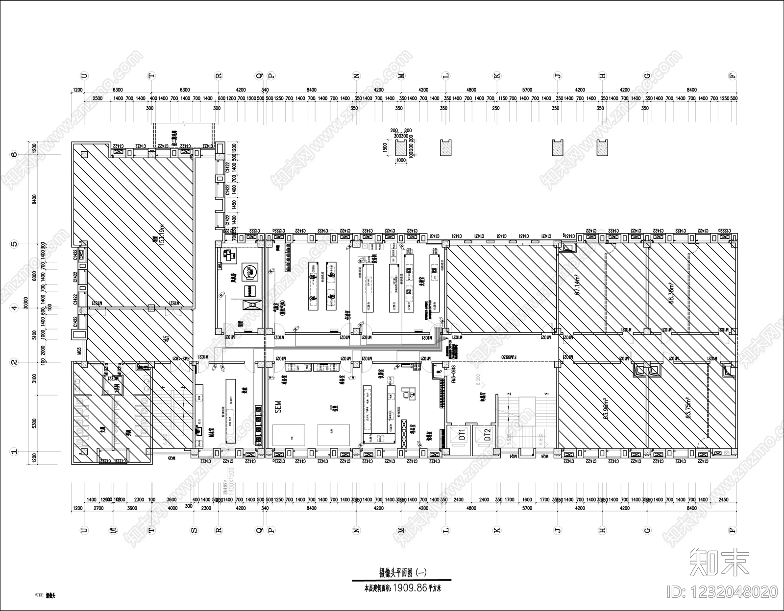 实验室cad施工图下载【ID:1232048020】