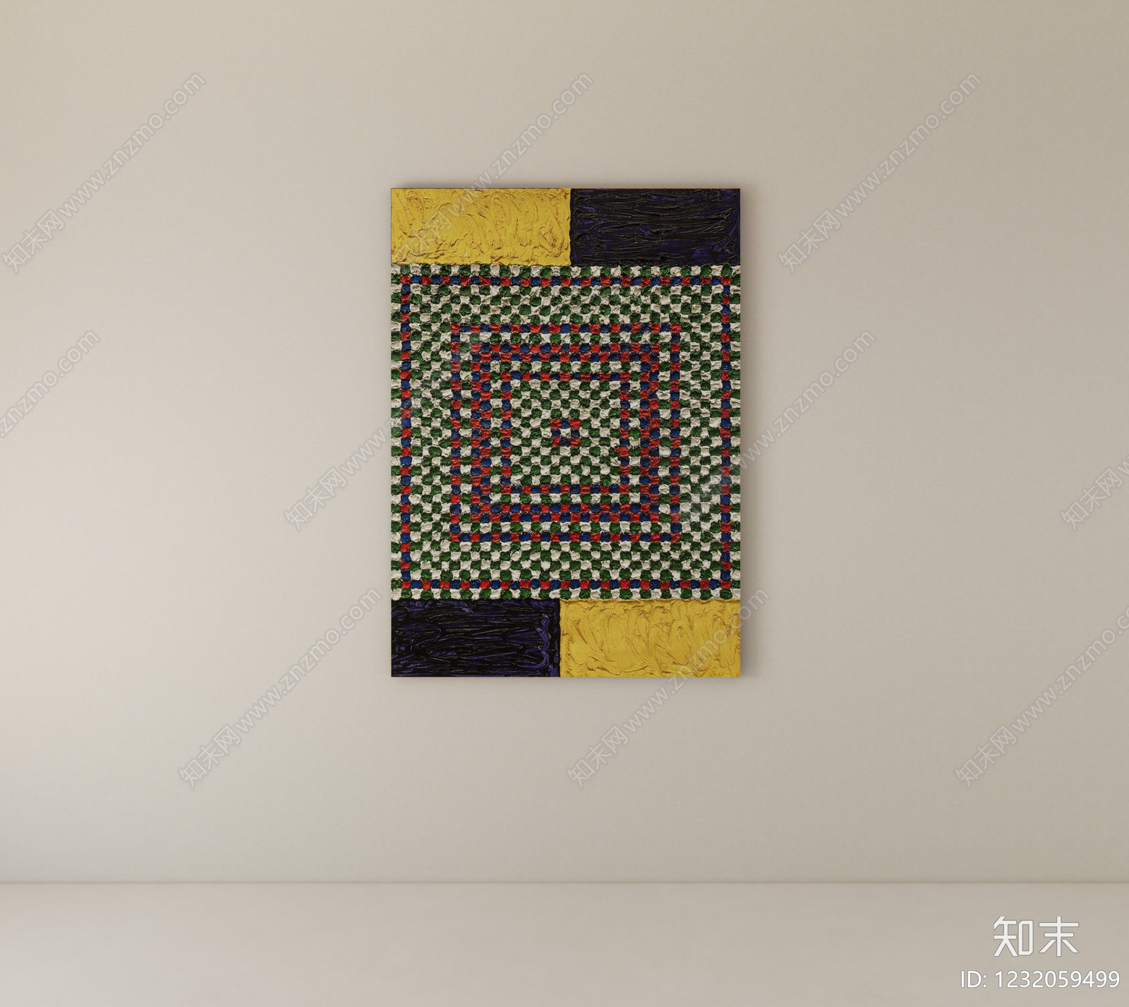极简抽象画SU模型下载【ID:1232059499】