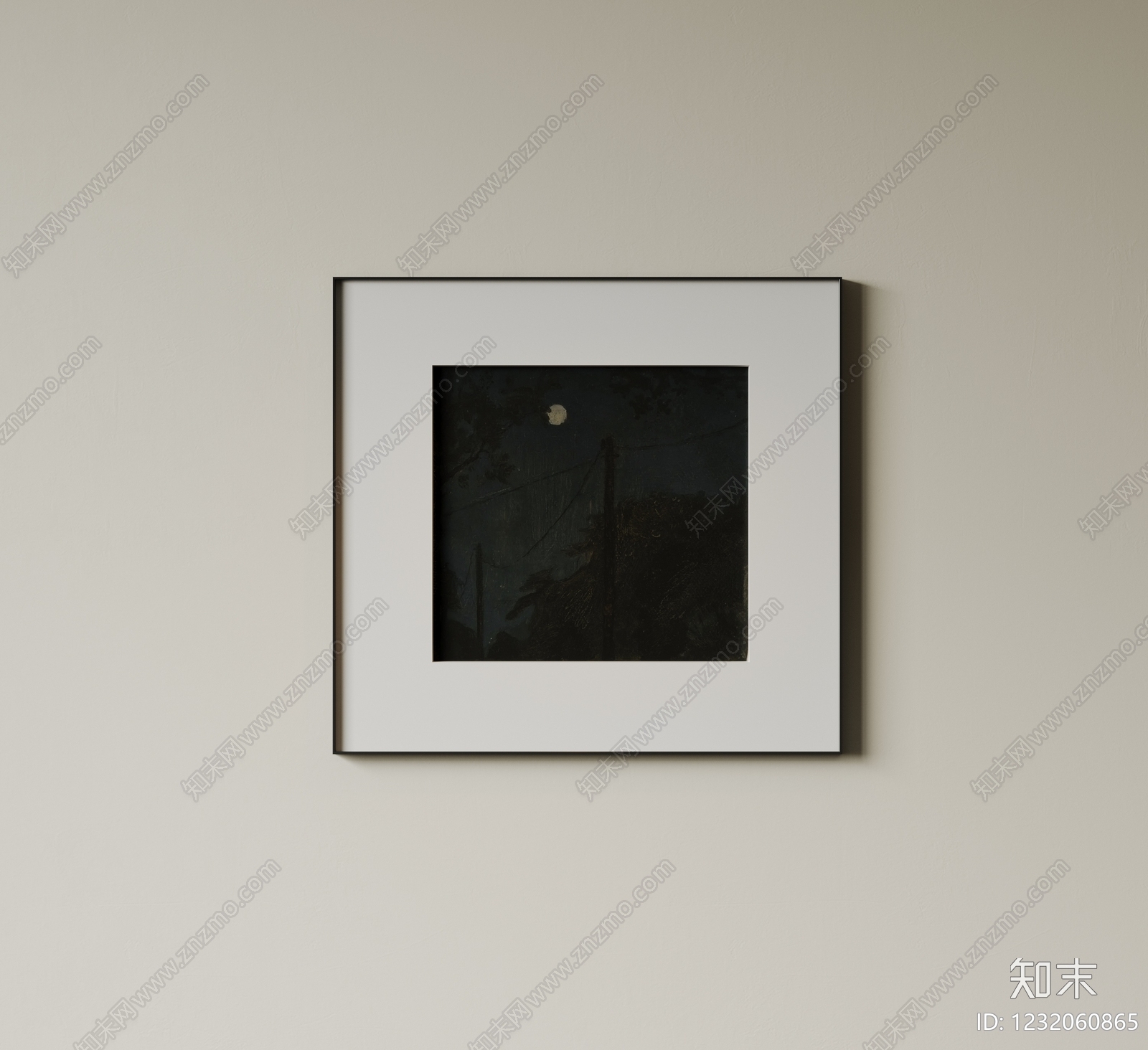极简抽象画SU模型下载【ID:1232060865】