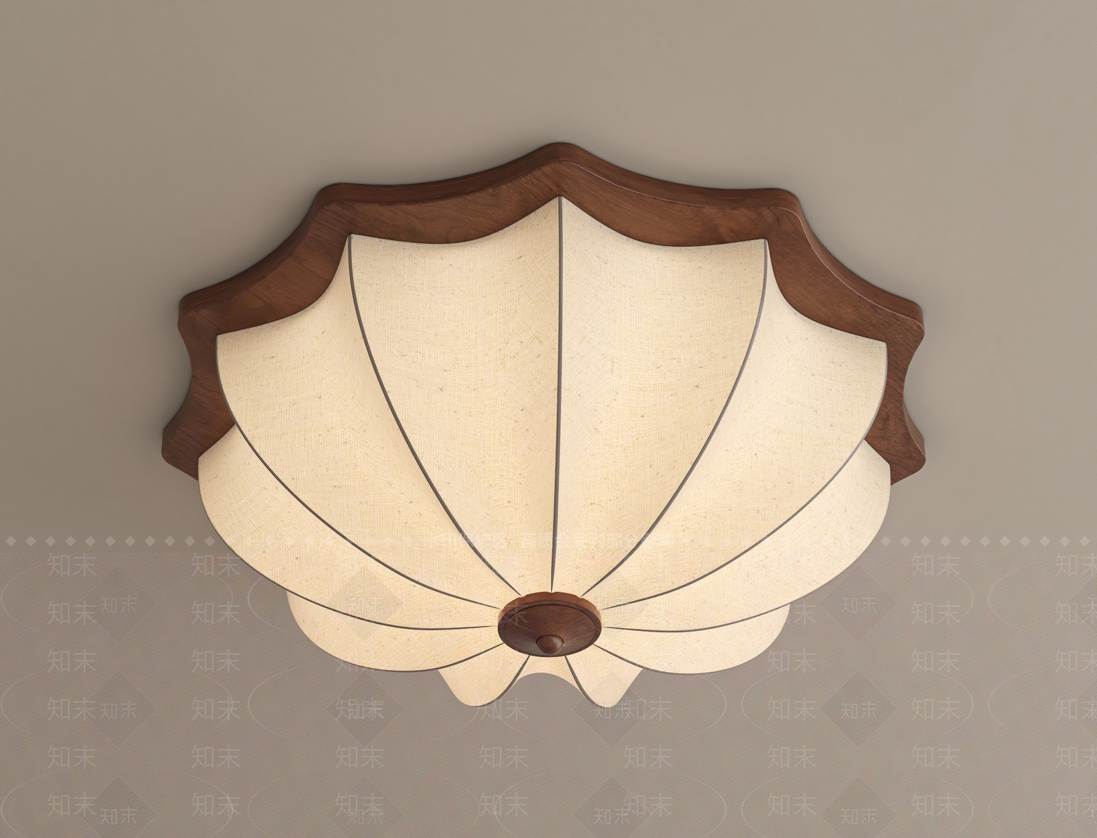 中古风儿童房吸顶灯3D模型下载【ID:1232062337】