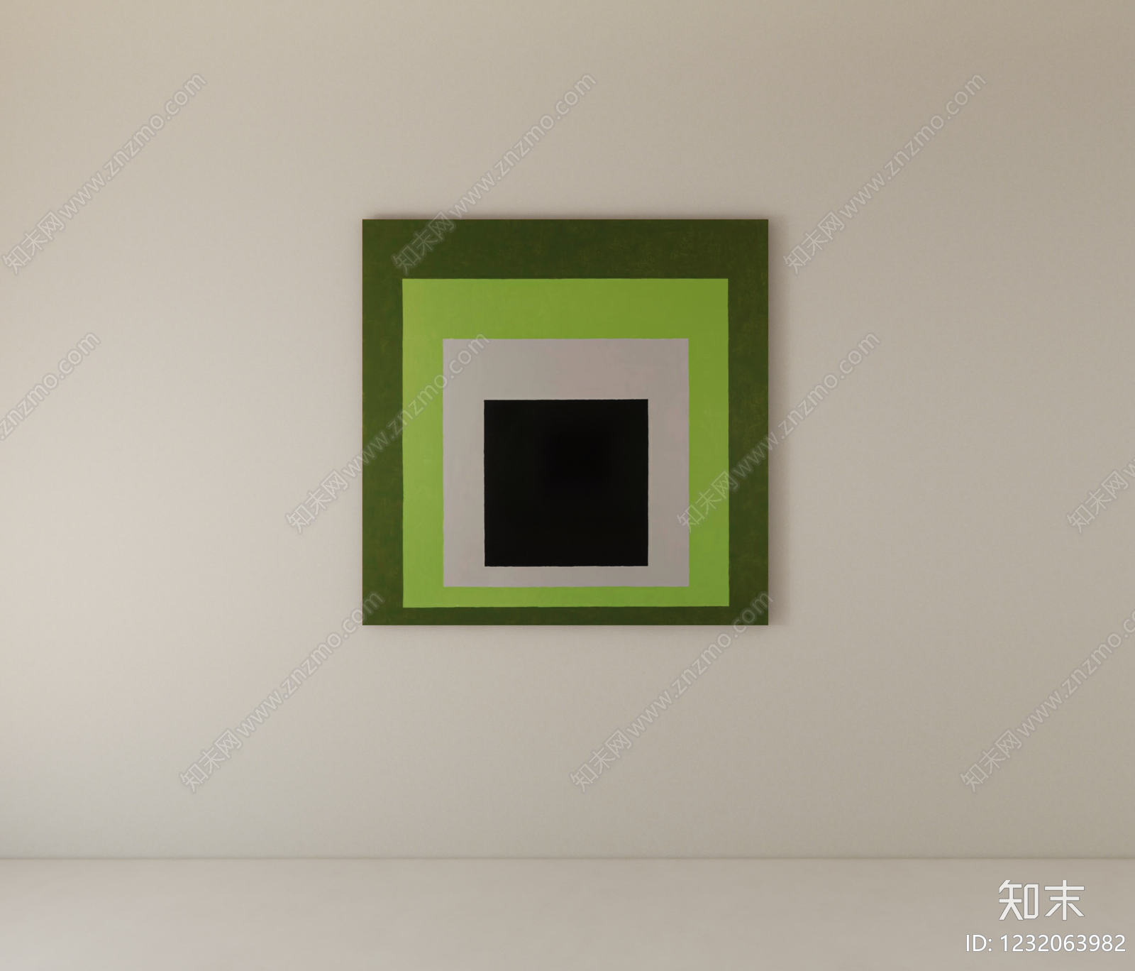 极简抽象画SU模型下载【ID:1232063982】