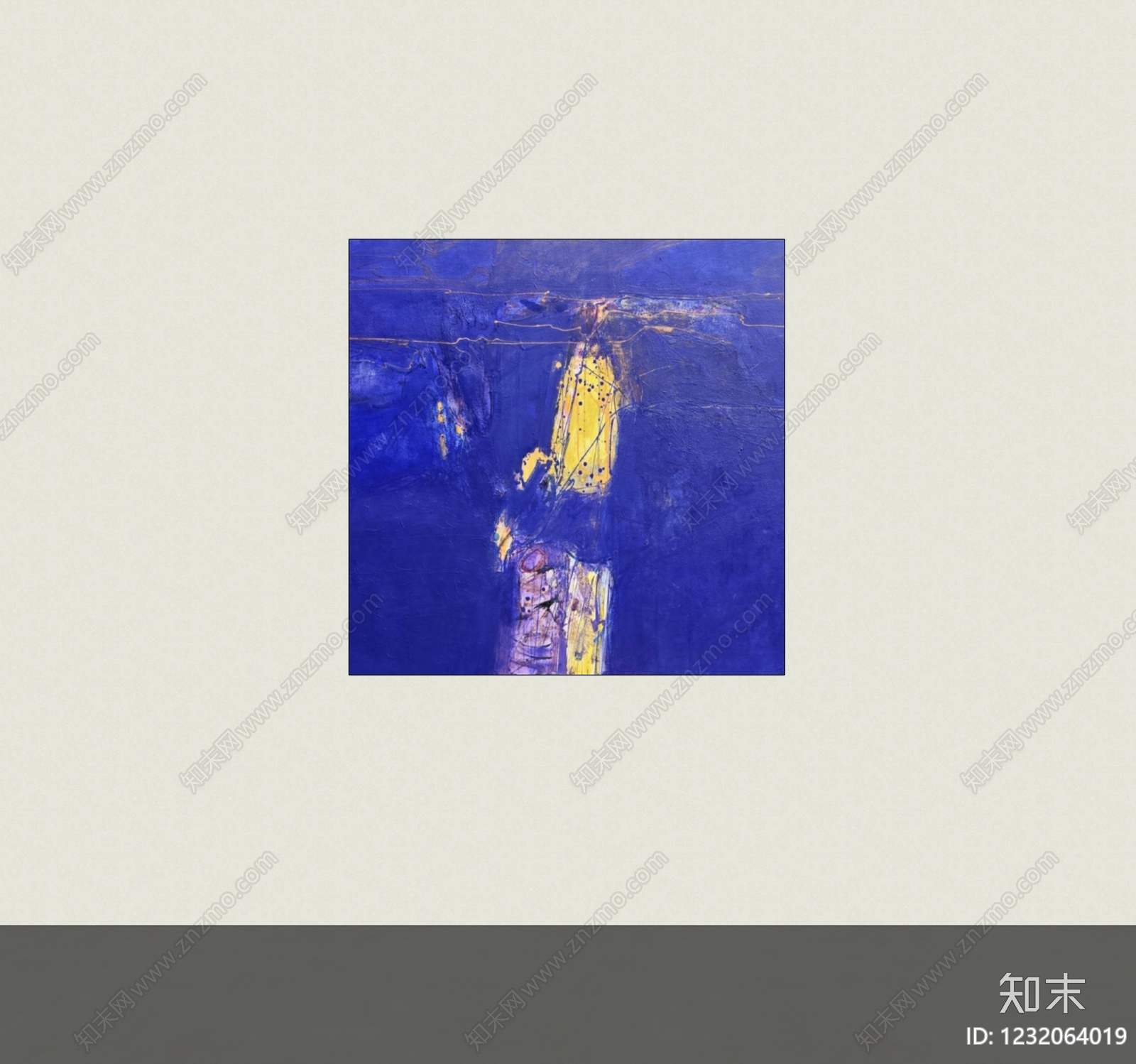 极简抽象画SU模型下载【ID:1232064019】