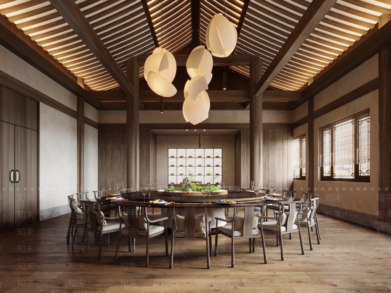 新中式包厢3D模型下载【ID:1232064662】