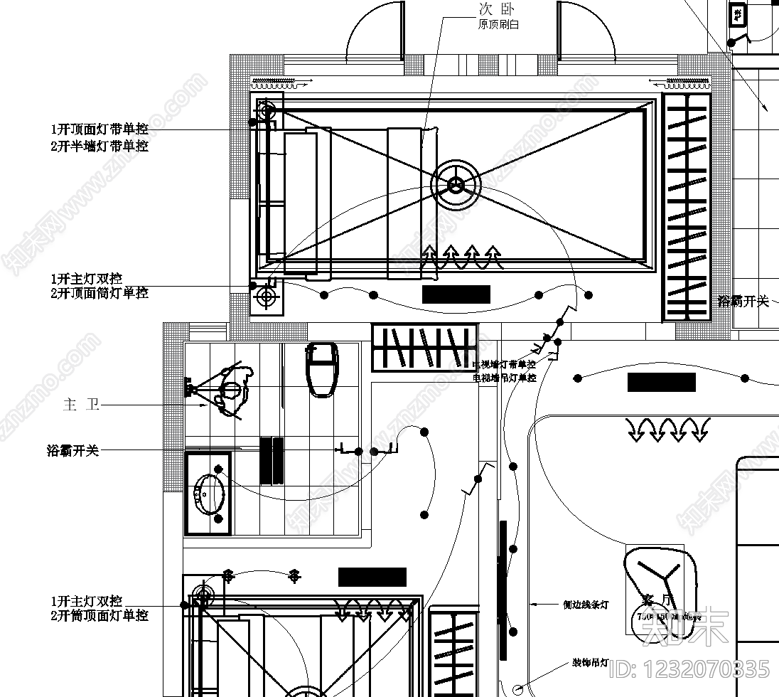 大平层cad施工图下载【ID:1232070335】