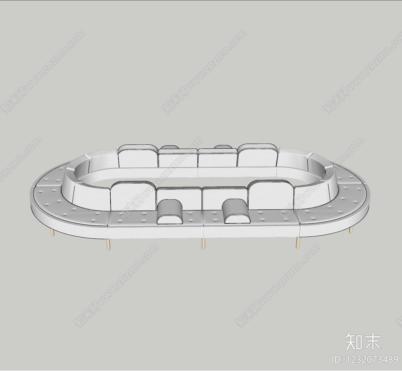 现代简约公共座椅SU模型下载【ID:1232073489】