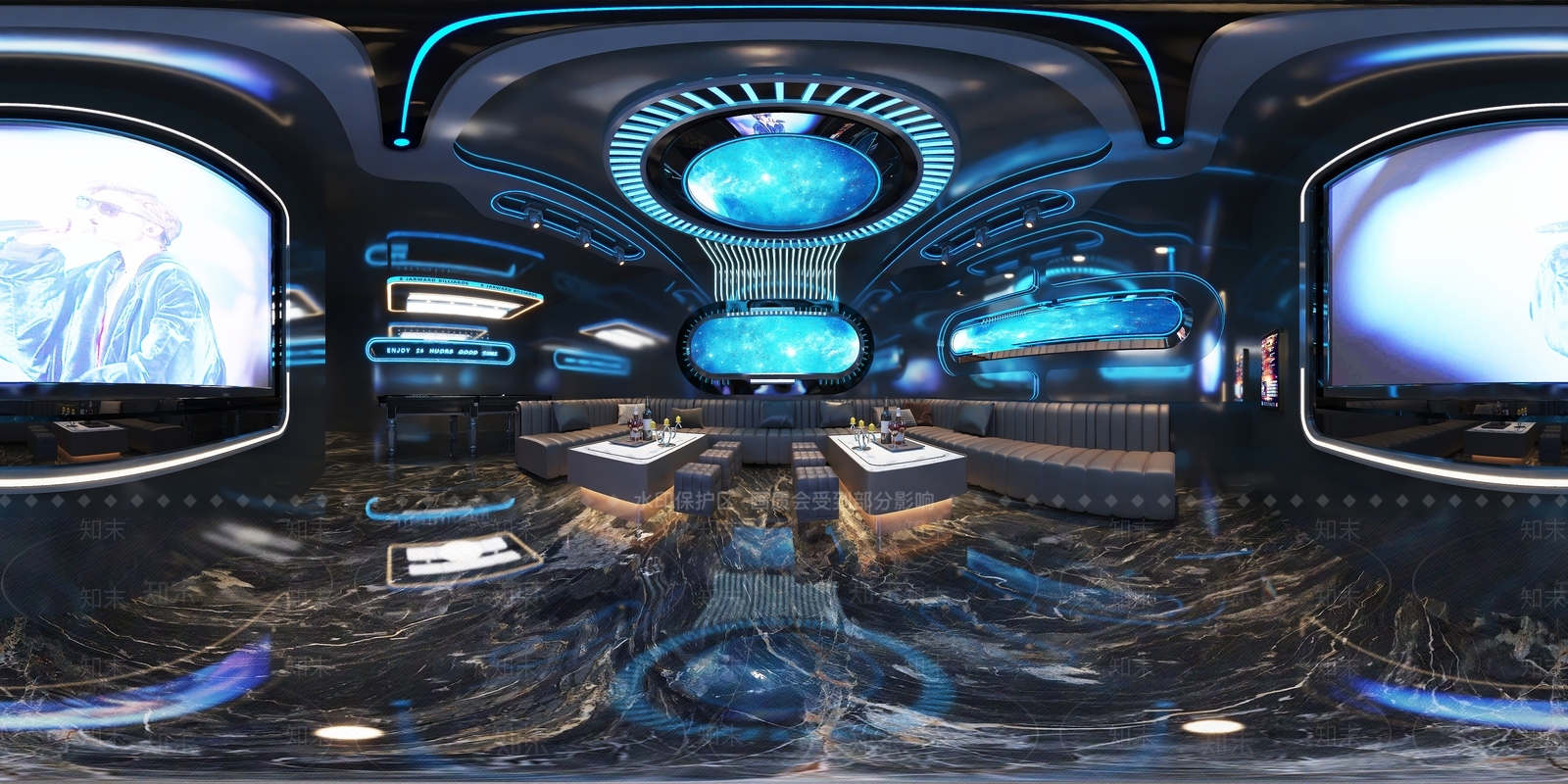 赛博朋克风KTV3D模型下载【ID:1232073813】