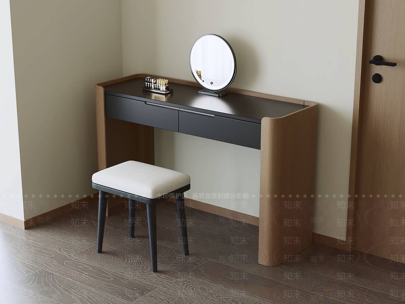 现代简约梳妆台3D模型下载【ID:1232076512】