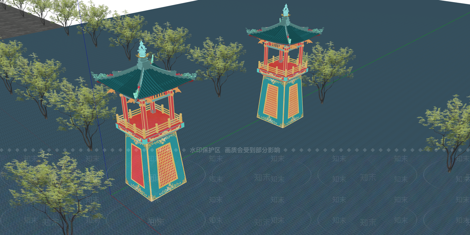 古建筑SU模型下载【ID:1232081181】
