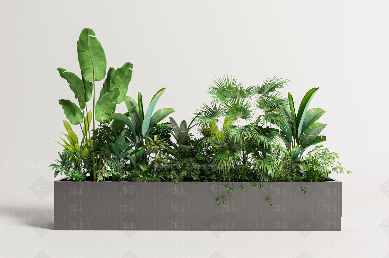 现代简约花箱3D模型下载【ID:1232083707】