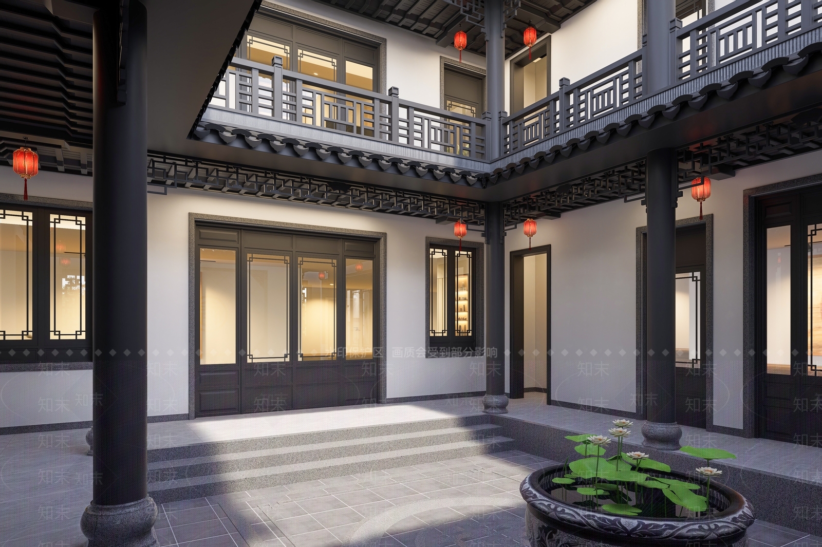 别墅建筑SU模型下载【ID:1232085832】
