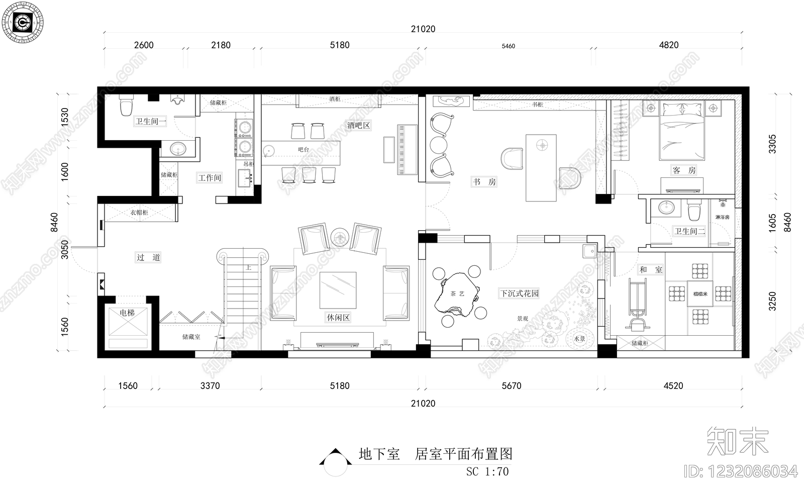 别墅cad施工图下载【ID:1232086034】