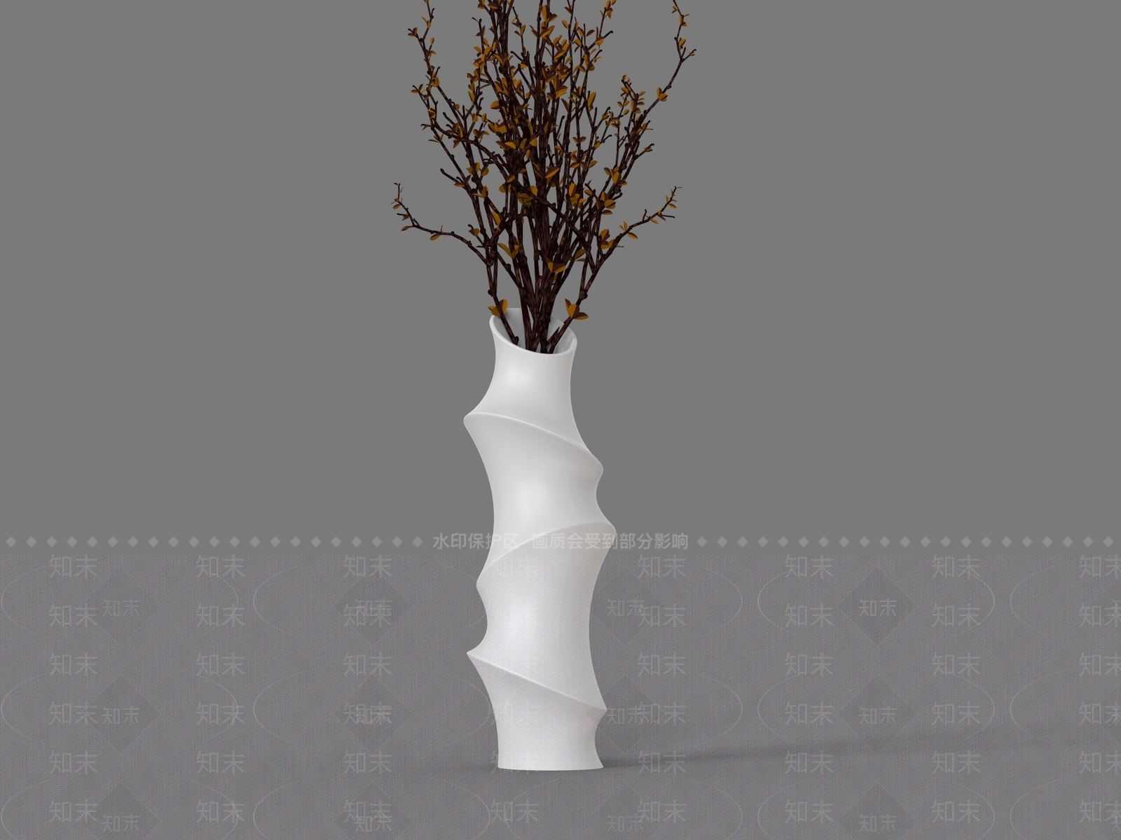 极简花瓶3D模型下载【ID:1232086201】