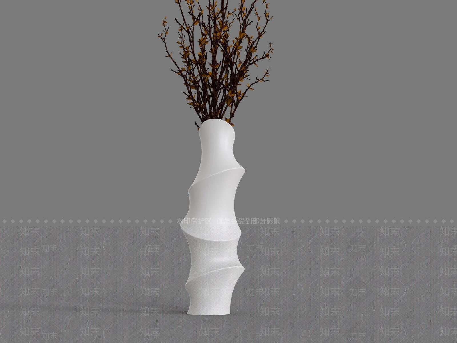 极简花瓶3D模型下载【ID:1232086201】