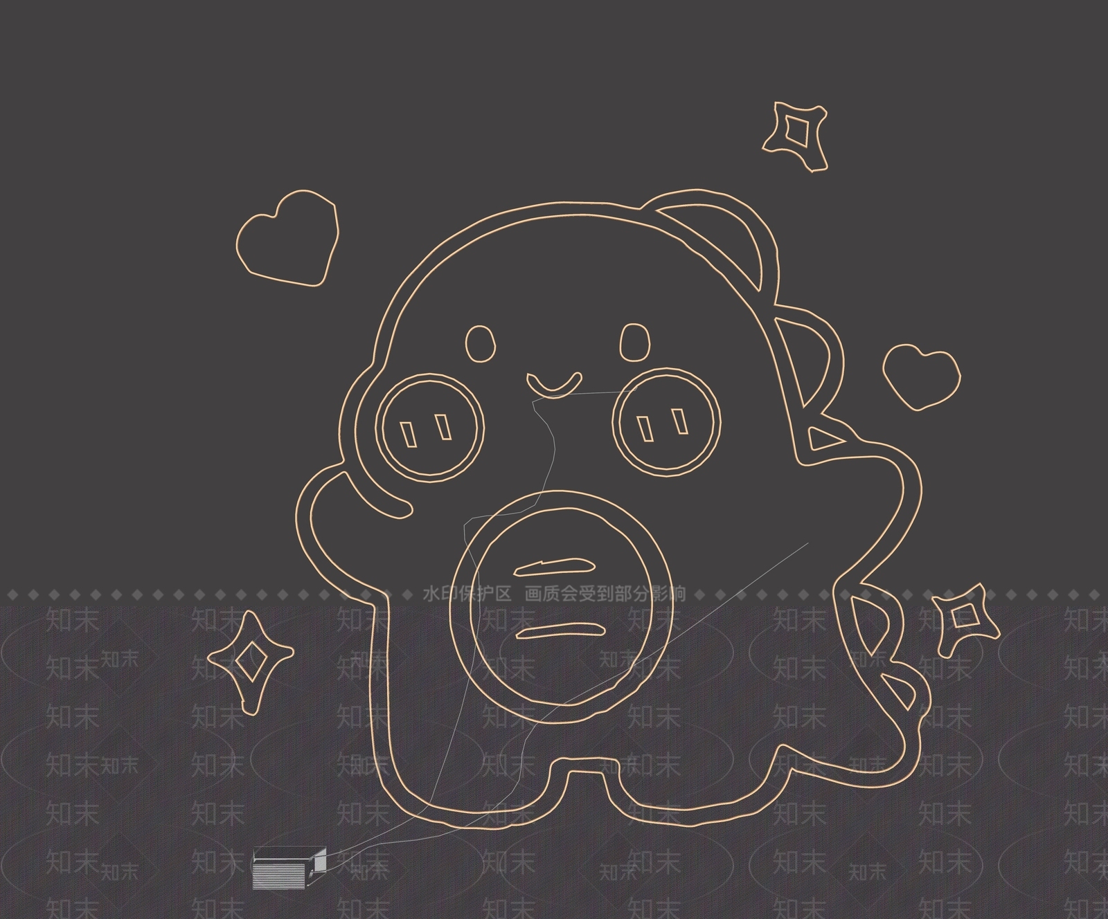 赛博朋克风霓虹灯SU模型下载【ID:1232091824】