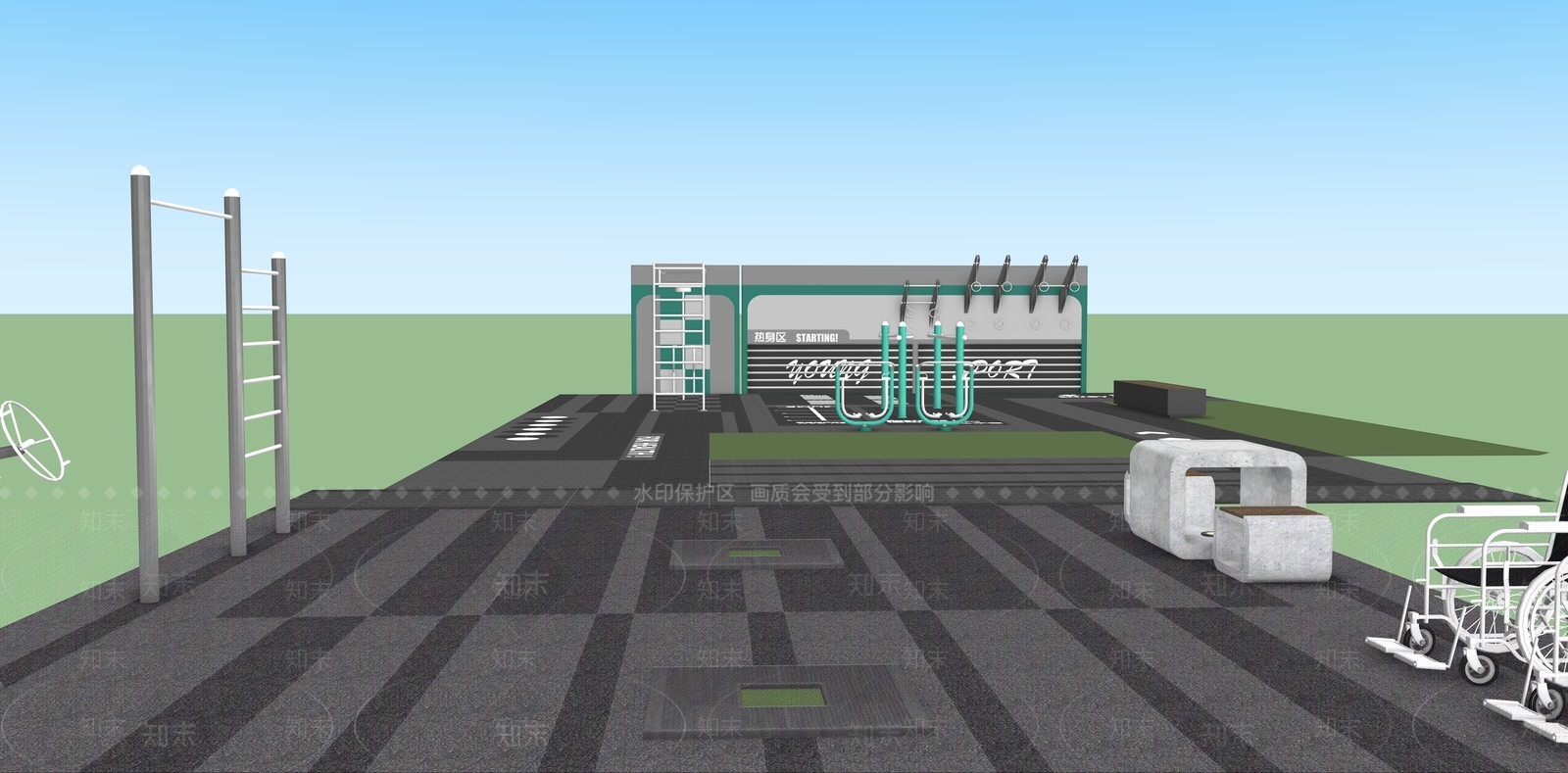 运动空间SU模型下载【ID:1232092810】
