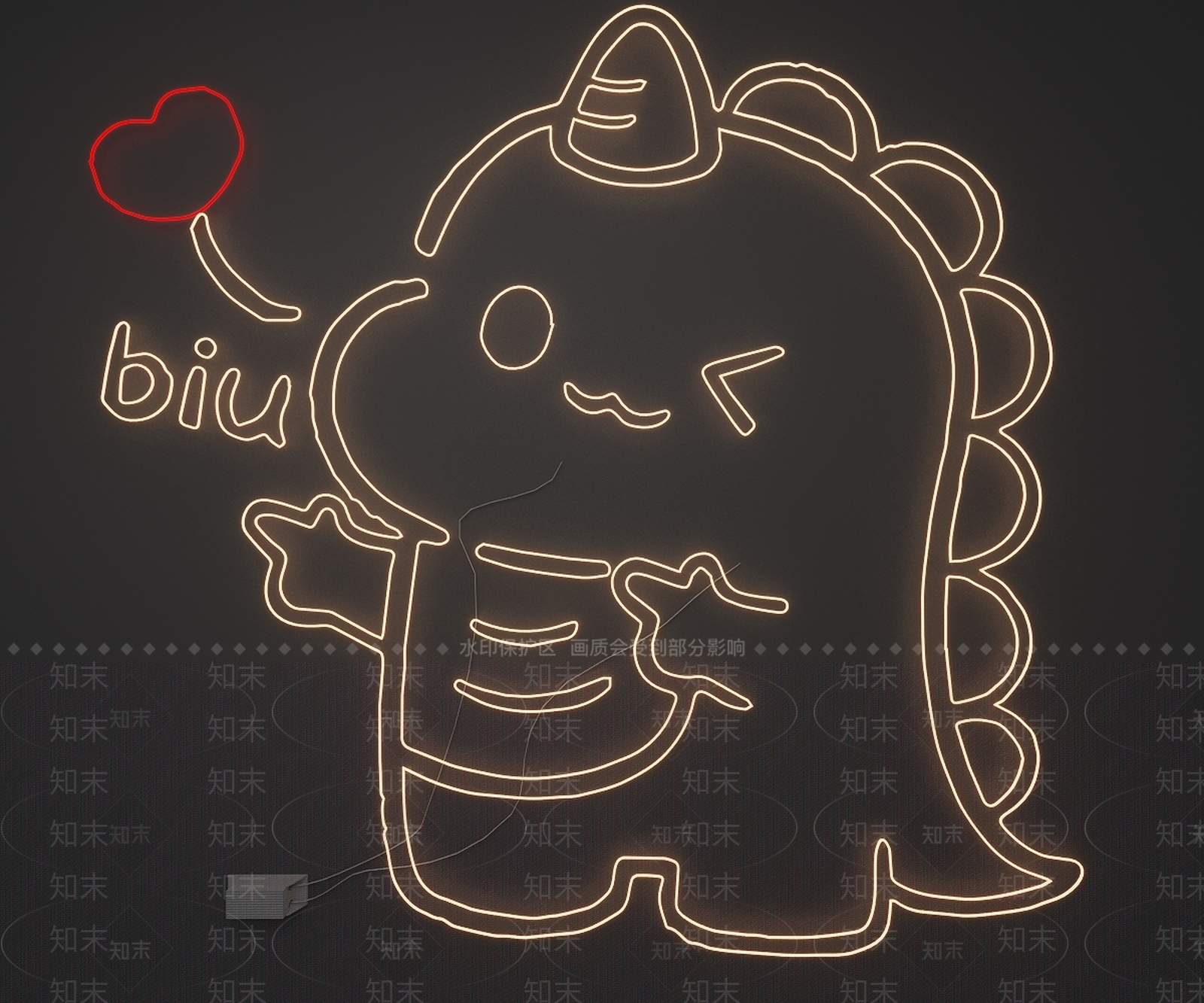 赛博朋克风艺术装置3D模型下载【ID:1232093066】