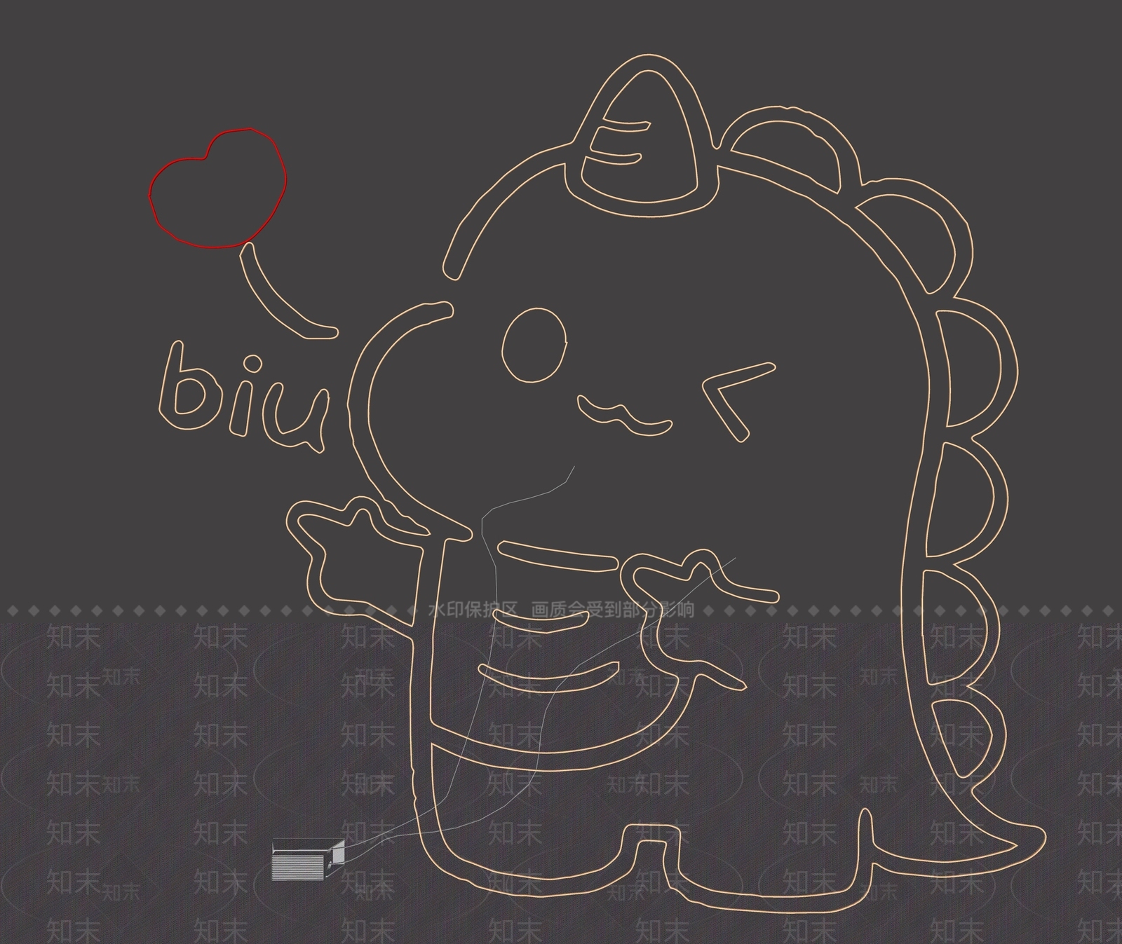 赛博朋克风挂件SU模型下载【ID:1232093101】