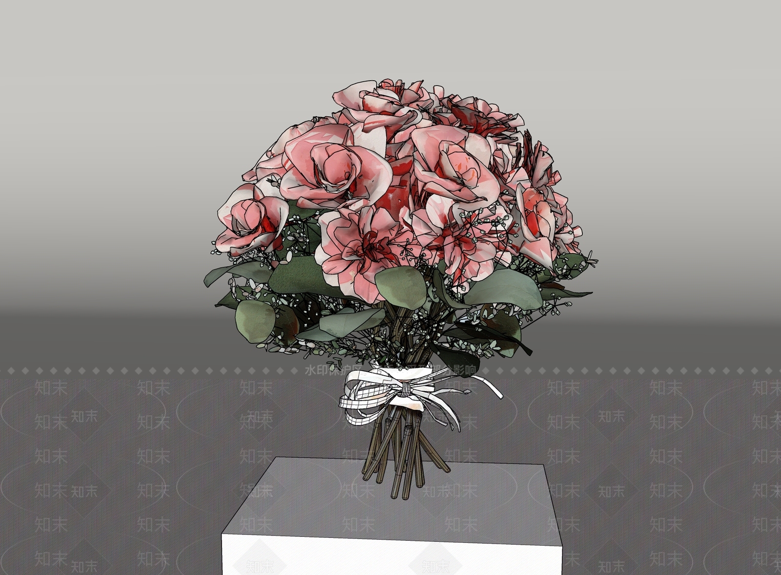 现代花草SU模型下载【ID:1232097134】