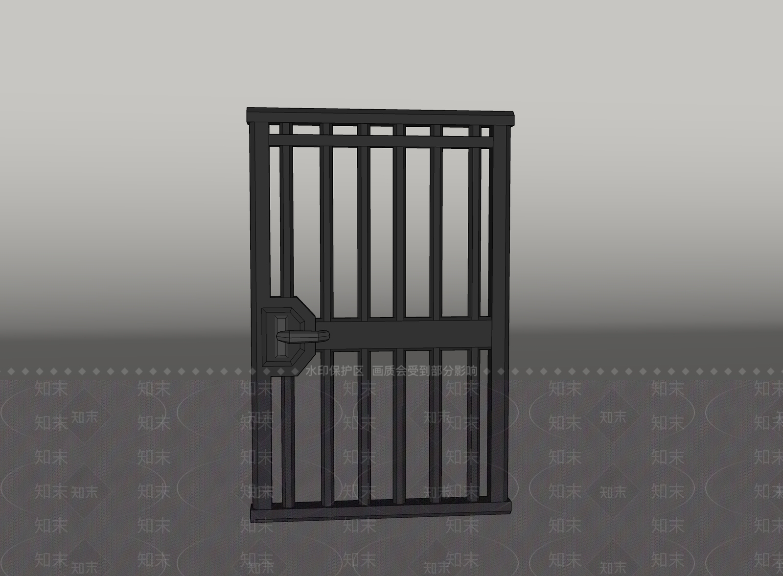 工业风单开门SU模型下载【ID:1232097252】