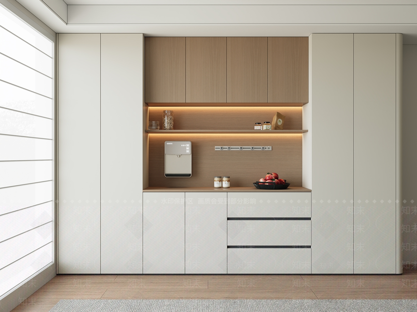 现代简约家居餐厅3D模型下载【ID:1232097532】