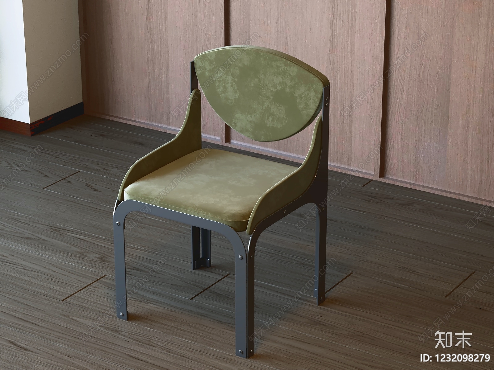 现代餐椅3D模型下载【ID:1232098279】