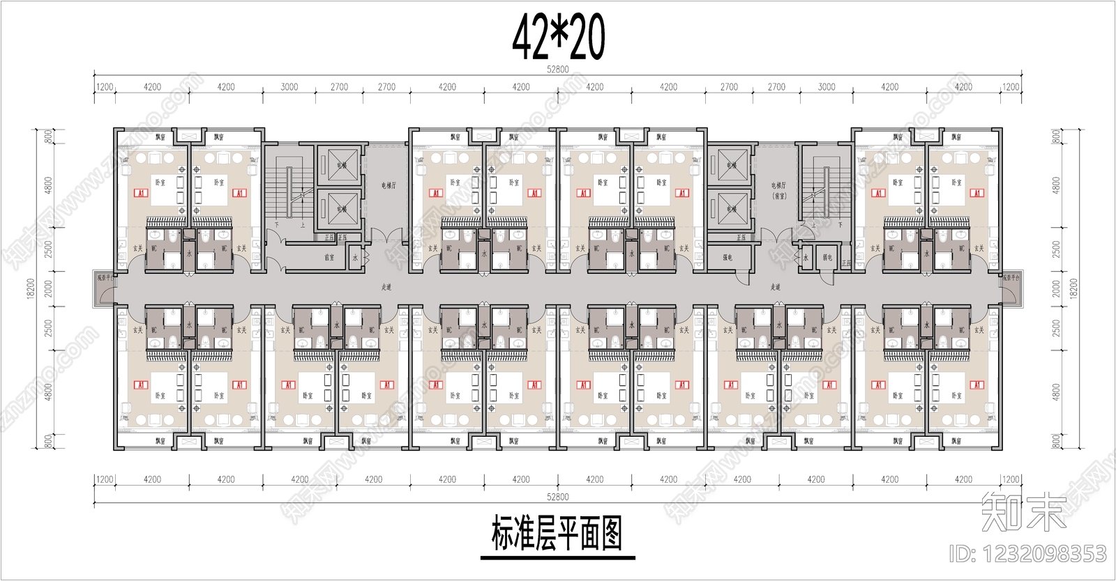 公寓建筑CAD图纸