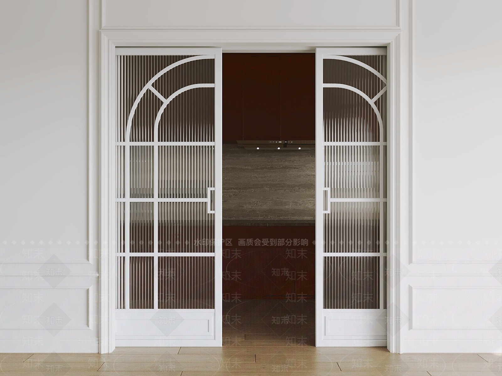 法式双开门3D模型下载【ID:1232099243】