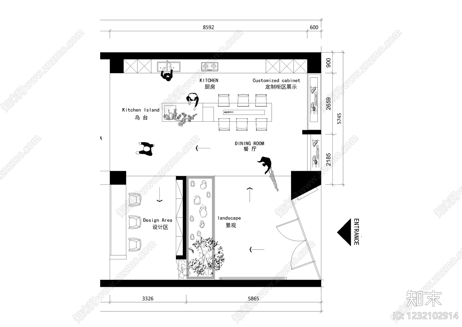 工装平面图cad施工图下载【ID:1232102914】