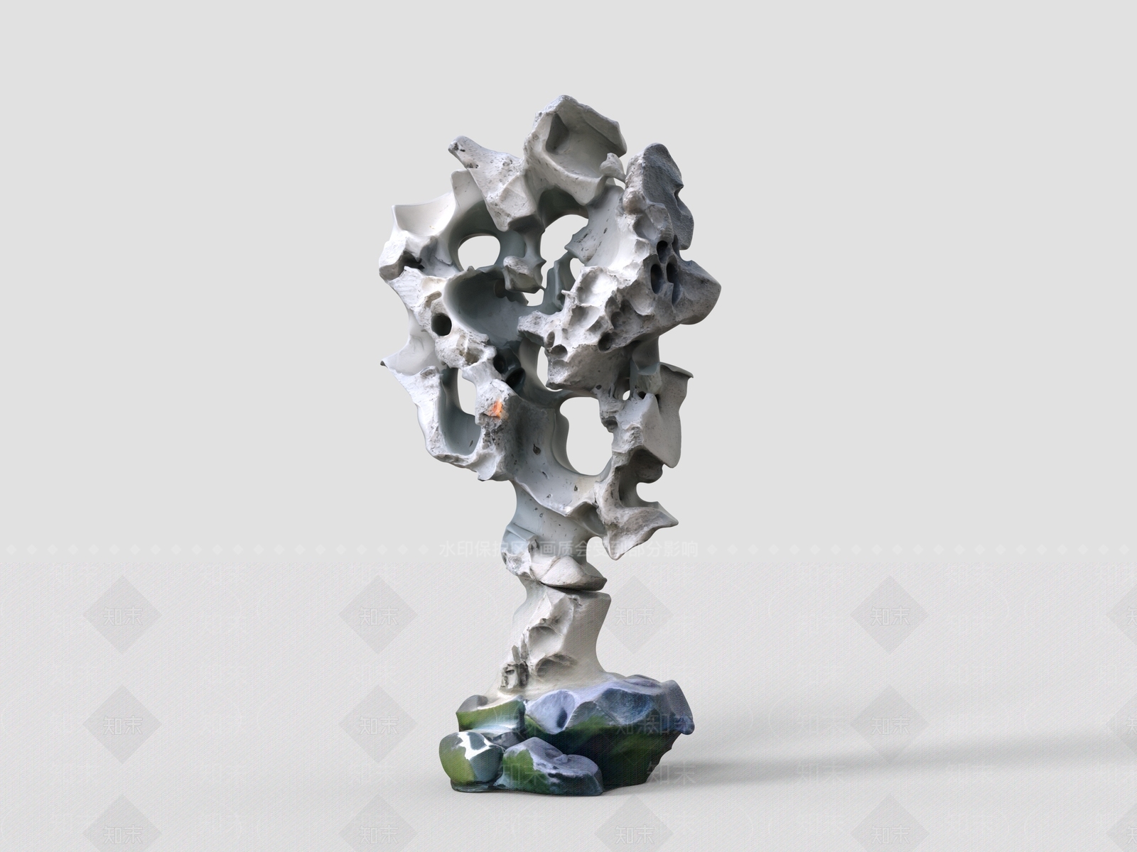 中式雕塑摆件3D模型下载【ID:1232103795】