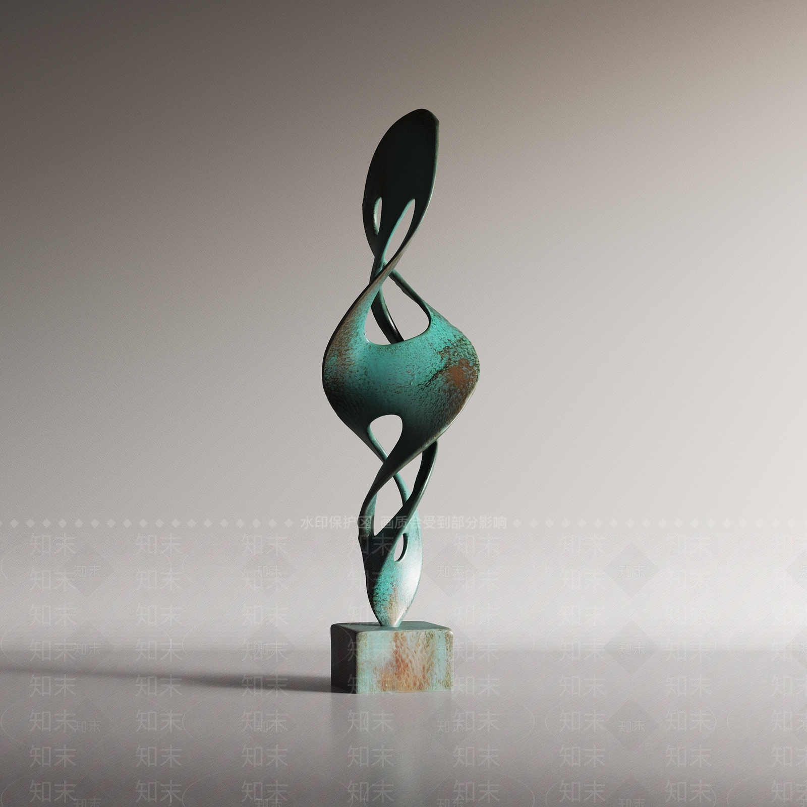 现代雕塑摆件3D模型下载【ID:1232106585】
