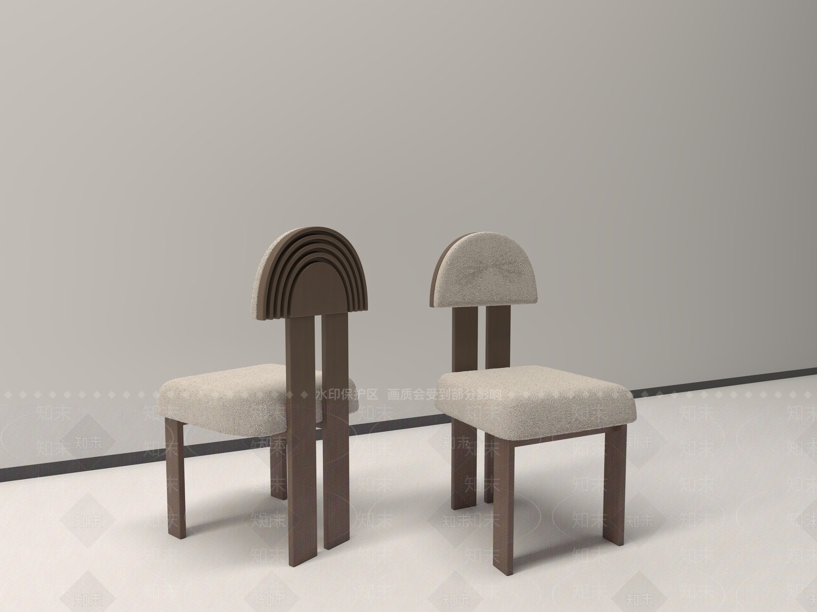 餐椅3D模型下载【ID:1232106982】
